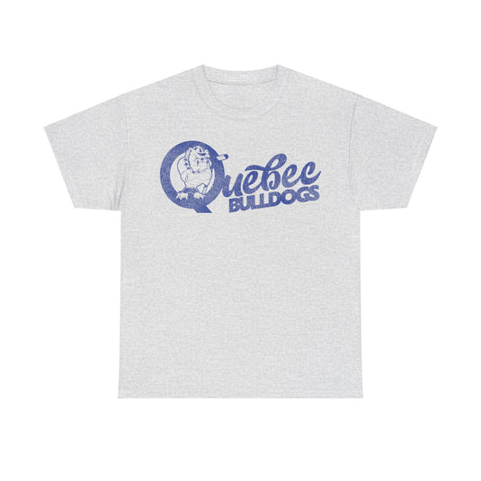 Quebec Bulldogs Logo Hockey Team T-shirt