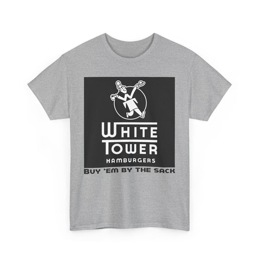 White Tower Hamburgers Buy Em By The Sack Vintage Logo T-Shirt