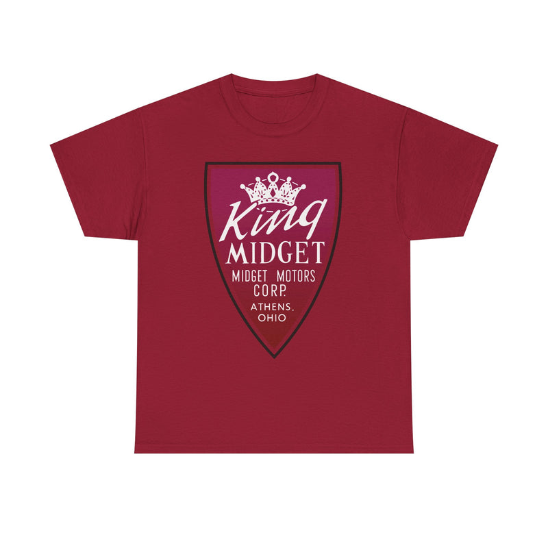 Load image into Gallery viewer, King Midget Motors Corp Athens Ohio Crown Logo Microcar T-shirt
