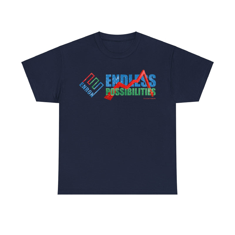 Load image into Gallery viewer, Enron Endless Possibilities Nostalgic Retro Throwback Logo T-shirt
