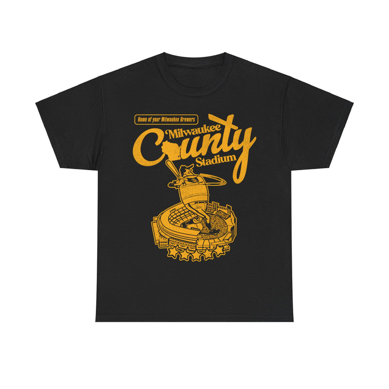 Load image into Gallery viewer, Milwaukee County Stadium Nostalgic Retro Baseball Team T-shirt
