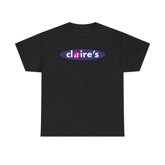 Claire's T-Shirt - Accessories Retail Industry Bankrupt Store Logo