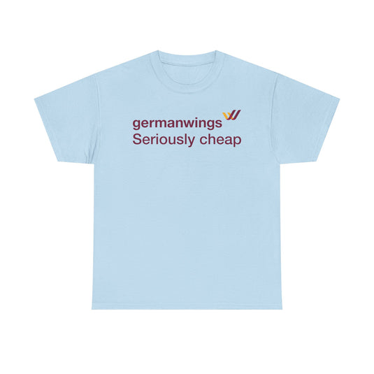 Germanwings Seriously Cheap Lufthansa Subsidiary Vintage Logo T-shirt