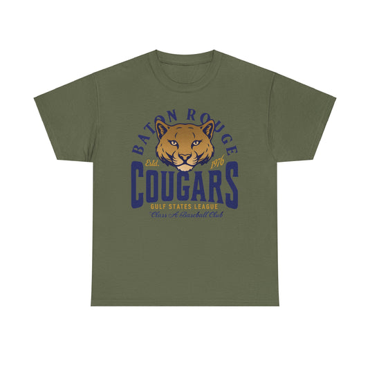 Baton Rouge Cougars Est 1976 Louisiana Baseball Team T-shirt