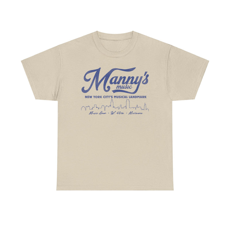 Load image into Gallery viewer, Mannys Music Store New York City Retro Nostalgic T-shirt
