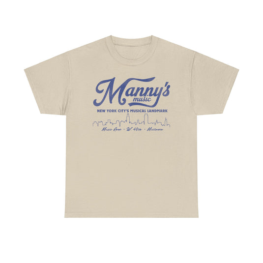 Mannys Music Store New York City Retro Nostalgic T-shirt