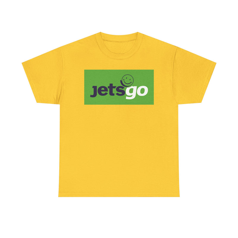 Load image into Gallery viewer, Jetsgo Canadian Airline Smiley Face Logo Vintage Aviation T-shirt
