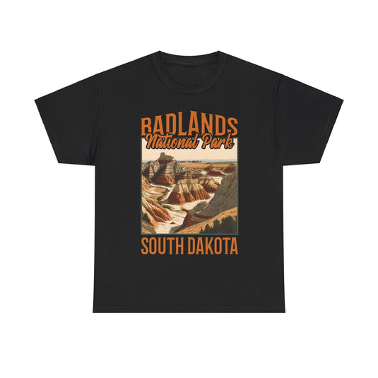 Badlands National Park South Dakota Poster Print T-shirt