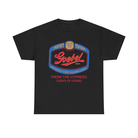Goebel Beer Quality Since 1875 Logo Cypress Casks Detroit Michigan T-Shirt
