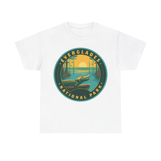 Everglades National Park Florida Round Logo T-shirt