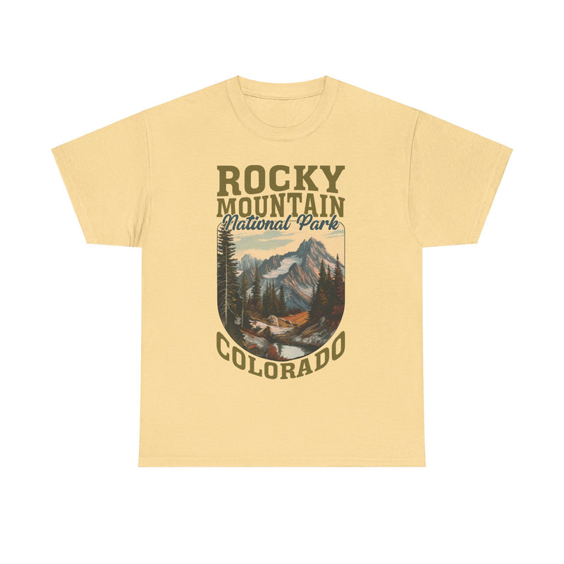 Load image into Gallery viewer, Rocky Mountain National Park Colorado Poster Print T-shirt
