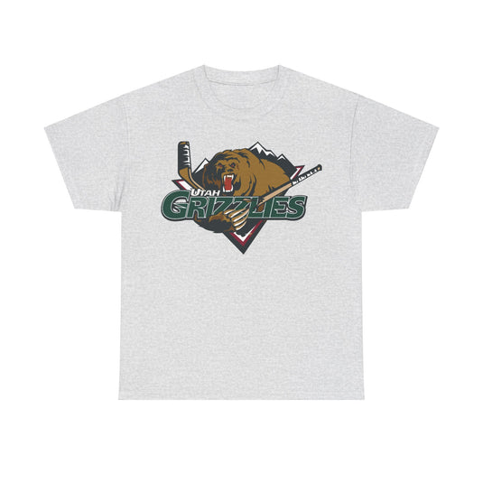 Utah Grizzlies Logo Hockey Team T-shirt