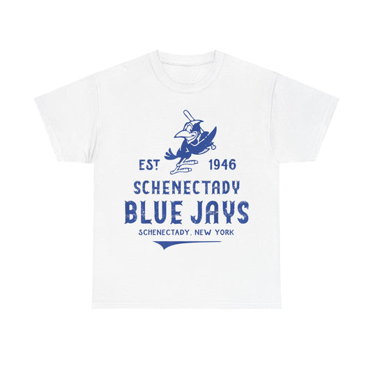 Schenectady Blue Jays New York Nostalgic Retro Baseball Team T-shirt