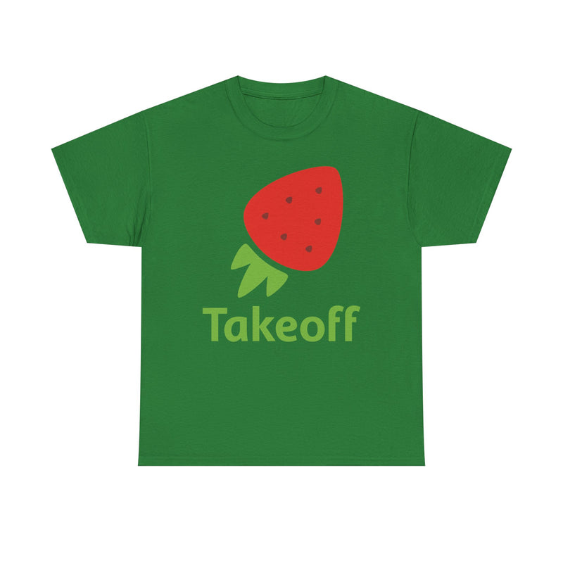 Load image into Gallery viewer, Takeoff Technologies T-Shirt Bankrupt Grocery Tech Company Defunct Logo Tee
