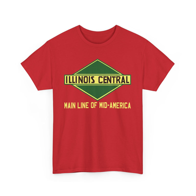 Load image into Gallery viewer, Illinois Central Main Line Mid-America Railroad Green Logo Train T-Shirt
