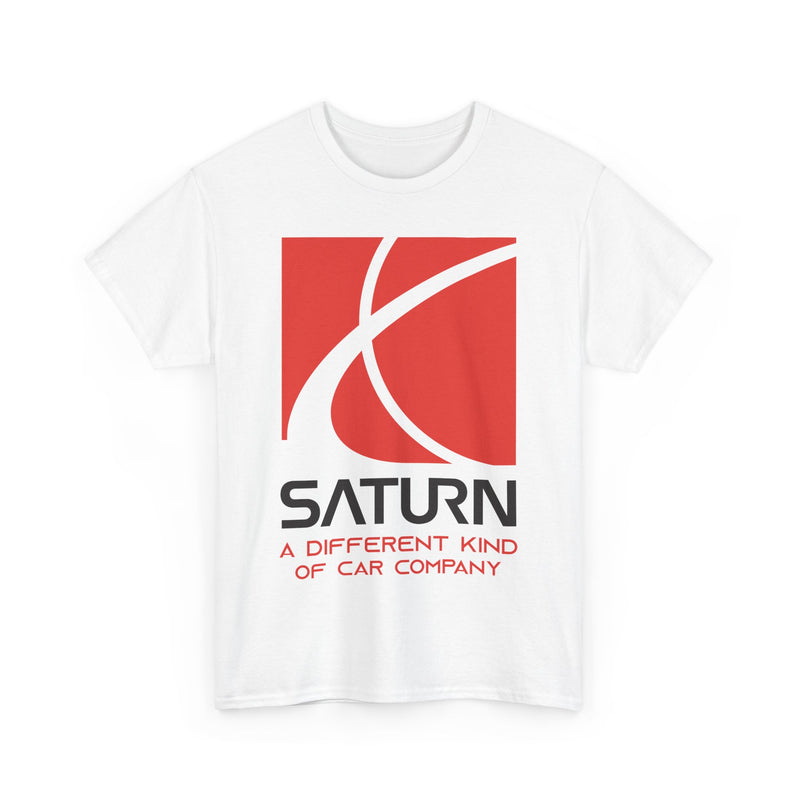 Load image into Gallery viewer, Saturn A Different Kind of Car Company Red S Logo T-shirt
