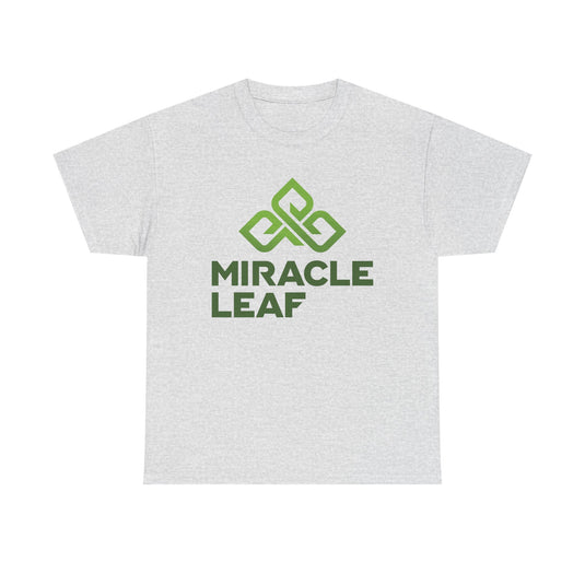 Miracle Leaf Medical Marijuana T-Shirt Defunct Dispensary Bankrupt Logo Tee