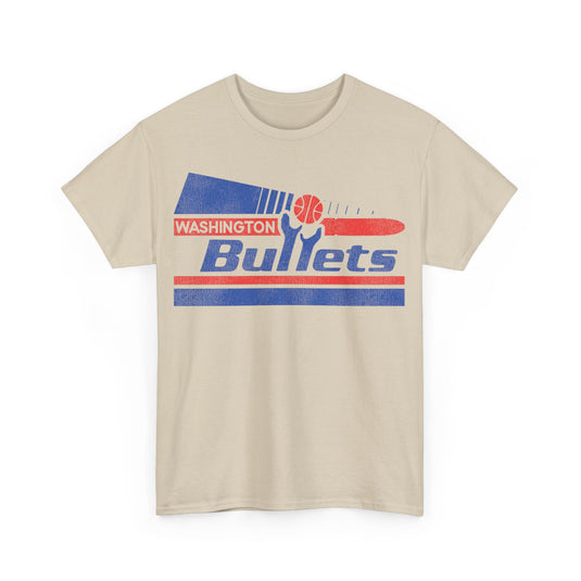 Washington Bullets Basketball Pennant Nostalgic Retro T-shirt