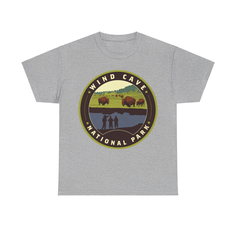 Load image into Gallery viewer, Wind Cave National Park South Dakota Round Logo T-shirt
