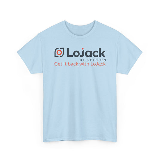 LoJack Defunct Car Security T-Shirt Get It Back With LoJack Spireon Tech Tee