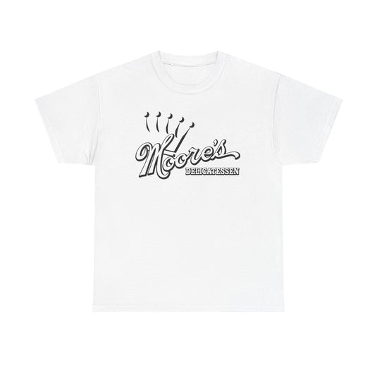 Moore's Delicatessen T-Shirt - Deli Industry Defunct Logo Tee