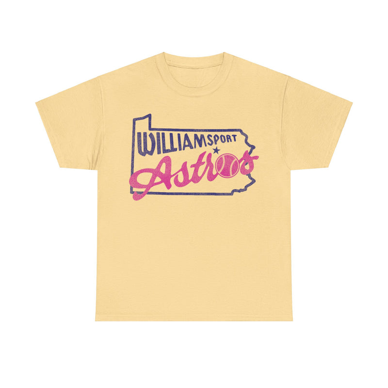 Load image into Gallery viewer, Williamsport Astros Nostalgic Retro Baseball Team T-shirt
