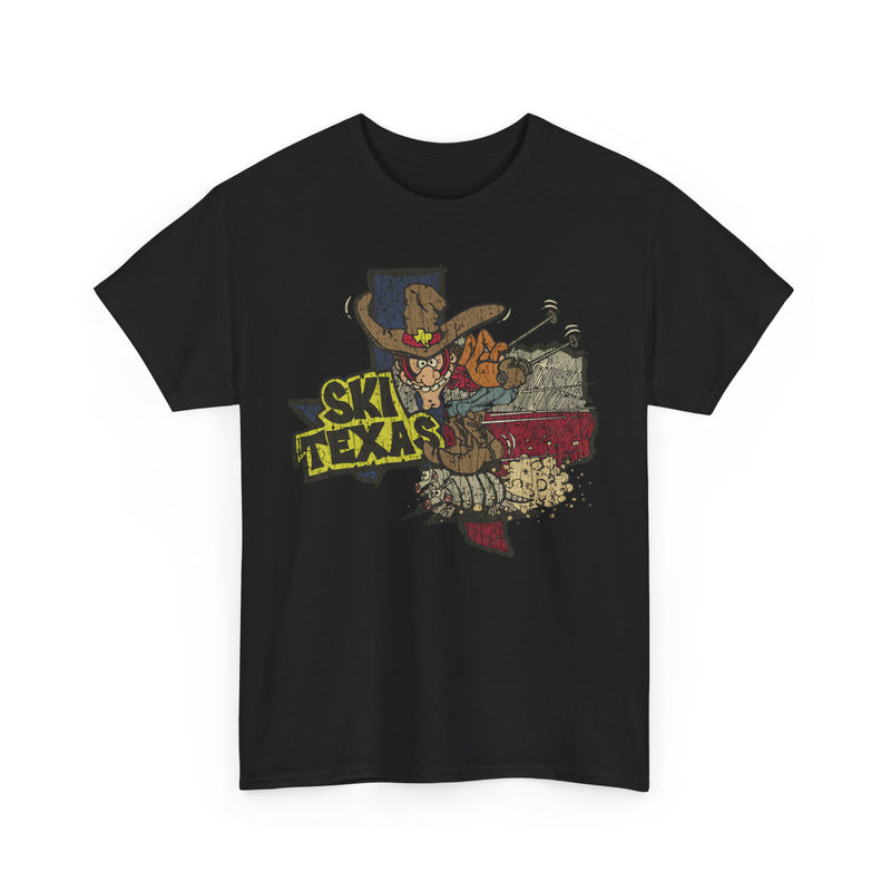 Load image into Gallery viewer, Ski Texas Cowboy Riding Armadillo T-shirt
