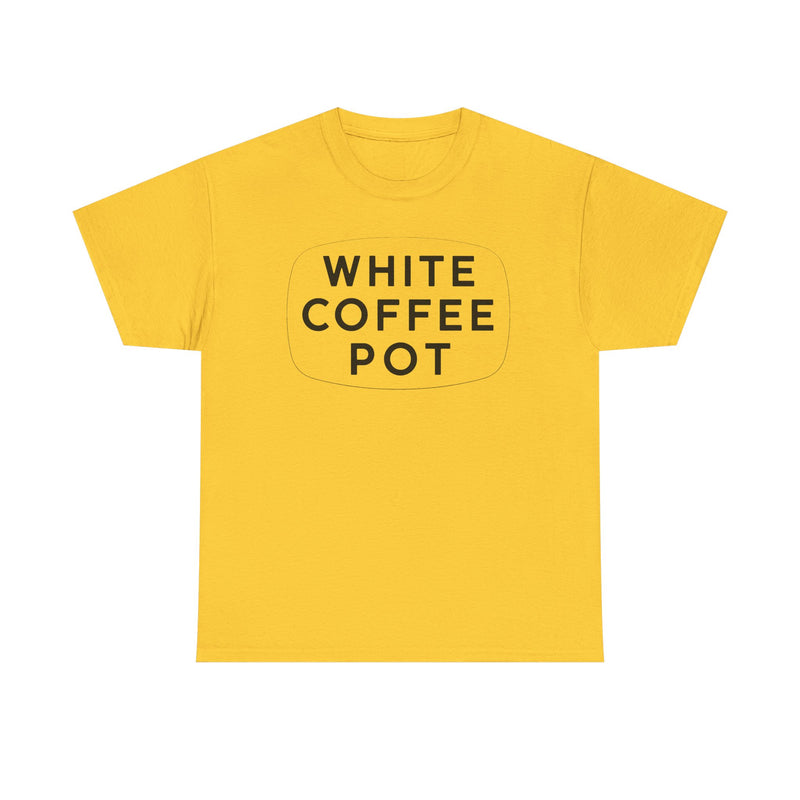 Load image into Gallery viewer, White Coffee Pot T-Shirt - Restaurant Industry Defunct Logo Tee
