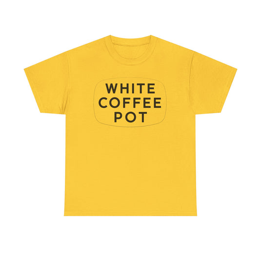 White Coffee Pot T-Shirt - Restaurant Industry Defunct Logo Tee