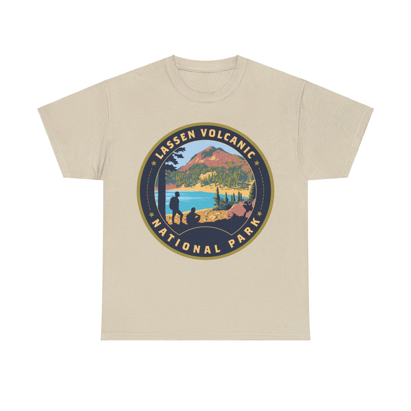 Load image into Gallery viewer, Lassen Volcanic National Park California Round Logo T-shirt
