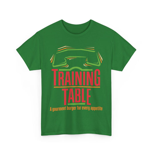 Training Table Gourmet Burger Vintage Restaurant Logo Chain T-Shirt