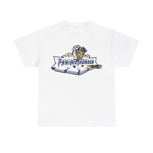 Bloomington Prairie Thunder Logo Illinois Hockey Team T-shirt