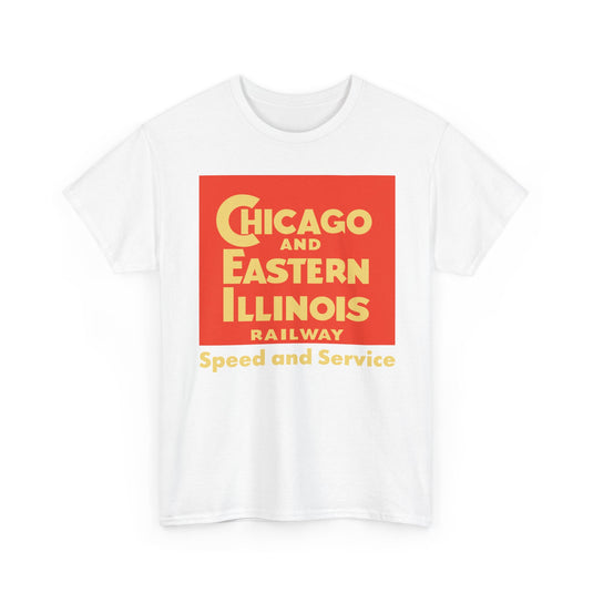 Chicago Eastern Illinois Speed Service Railroad Logo Train T-Shirt