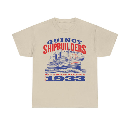 Quincy Shipbuilders Est 1933 Massachusetts Baseball T-shirt