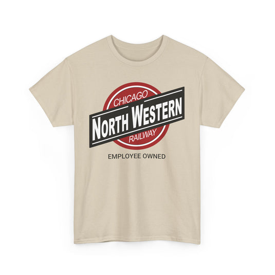 Chicago NorthWestern Employee Owned Railway Railroad Illinois Logo T-Shirt