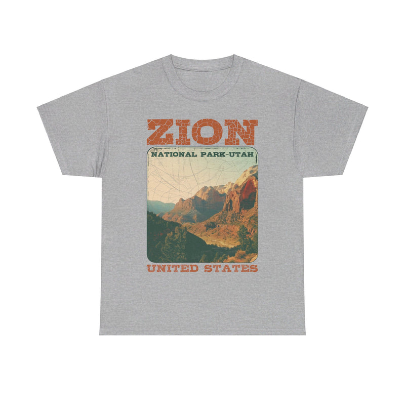 Load image into Gallery viewer, Zion National Park Utah Poster Print T-shirt
