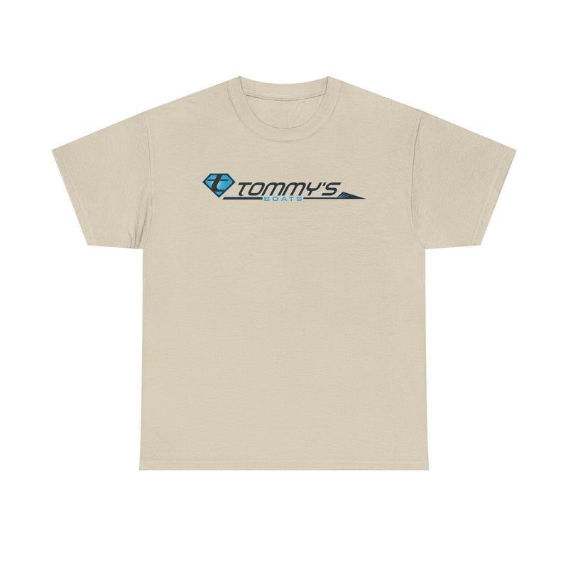 Load image into Gallery viewer, Tommy's Boats T-Shirt Bankrupt Boat Dealer Defunct Company Logo Tee
