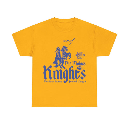 Des Moines Knights Est 1982 Iowa Football Team T-shirt