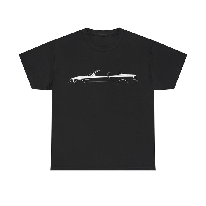 BMW M3 Cabrio E46 Silhouette Car T-shirt