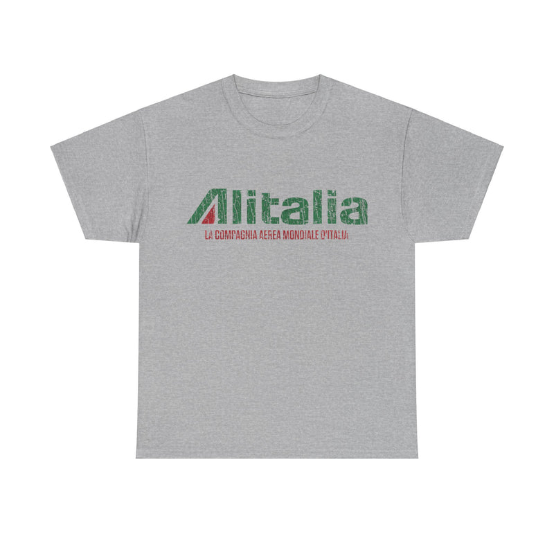 Load image into Gallery viewer, Italy Alitalia World Airlines Retro Nostalgic T-shirt
