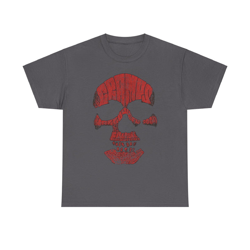 Load image into Gallery viewer, The Cramps Halloween Red Skull Logo T-shirt
