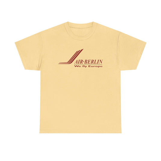 Air Berlin German Airline Vintage Red Logo European Aviation T-shirt