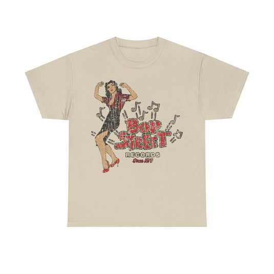 Bop Street Records 1979 Music Store Nostalgic Retro T-shirt