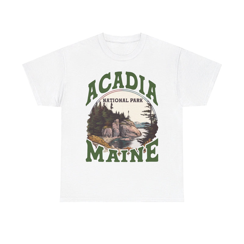 Load image into Gallery viewer, Acadia National Park Maine Poster Print T-shirt
