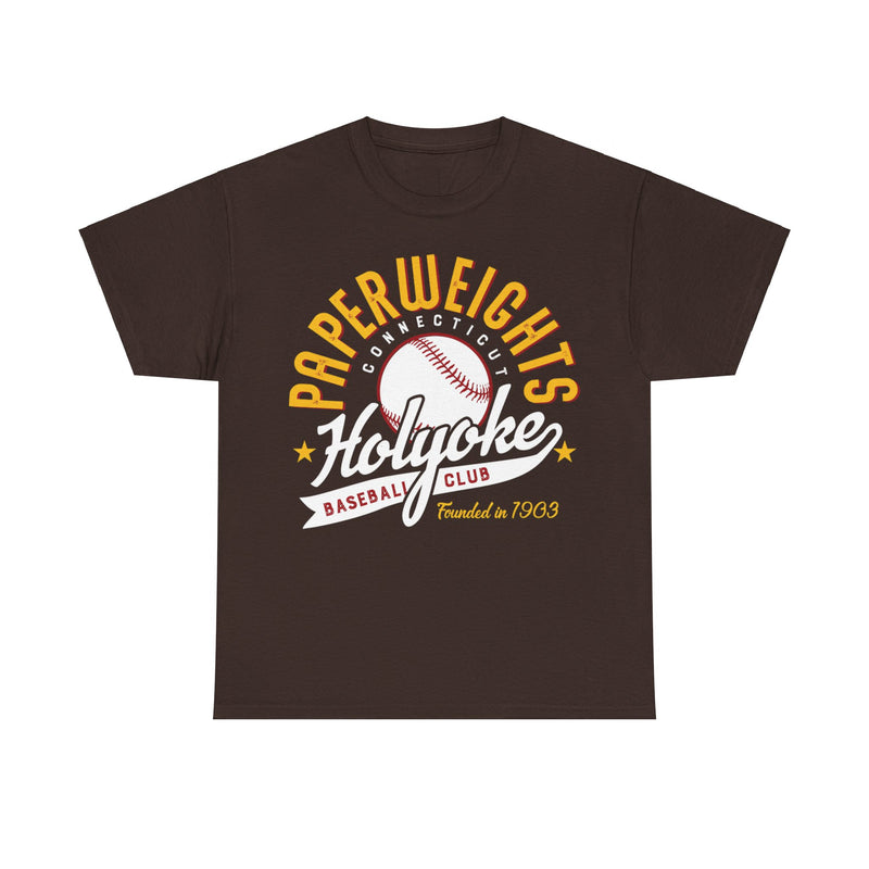 Load image into Gallery viewer, Holyoke Paperweights Est 1903 Connecticut Baseball T-shirt
