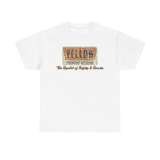 Yellow Freight Symbol of Safety 1968 Kansas Trucking Traffic T-shirt