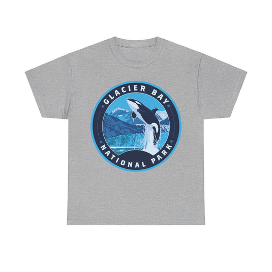 Glacier Bay National Park Alaska Round Logo T-shirt