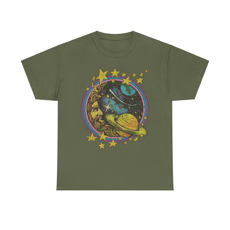 Load image into Gallery viewer, Cosmic Man in The Moon Nostalgic Retro T-shirt
