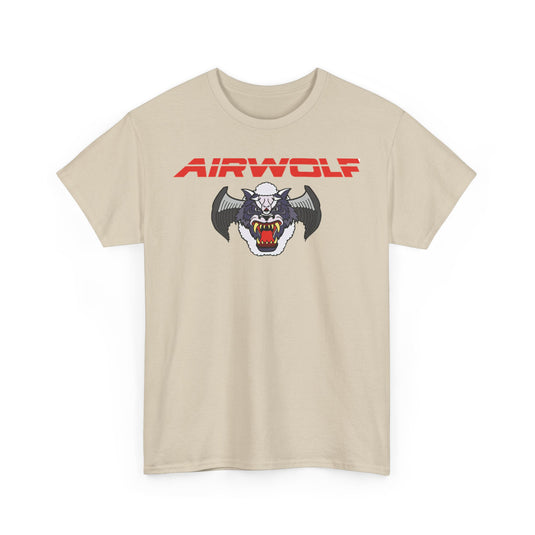 Airwolf 1984 Action Military Drama TV Show Helicopter T-shirt