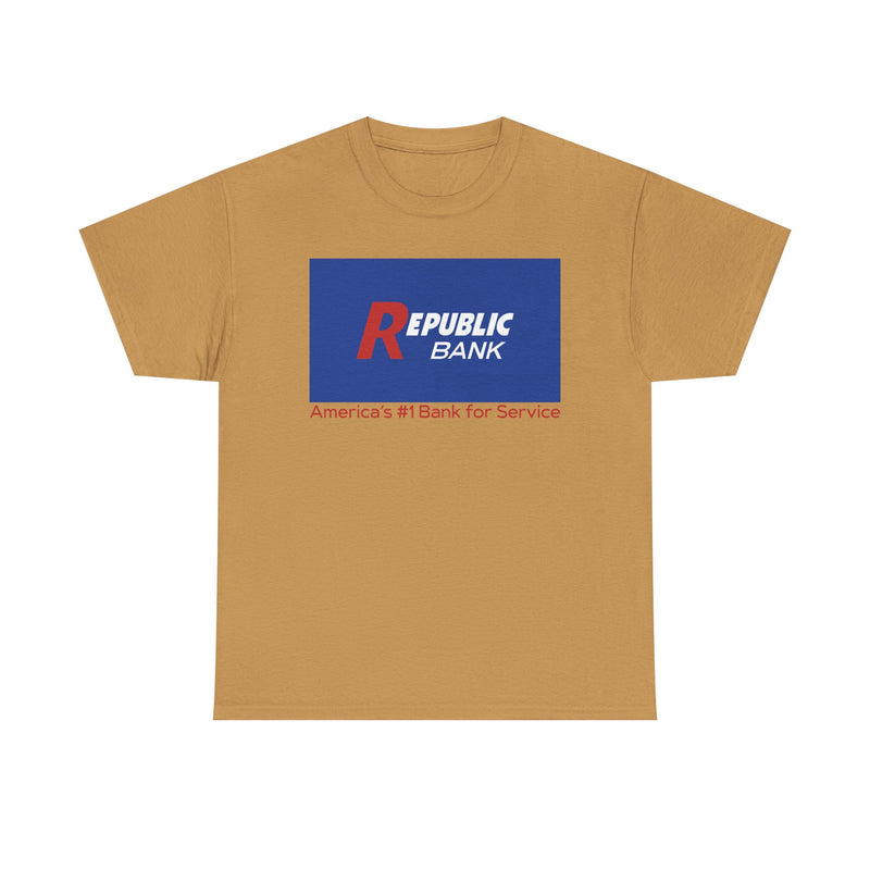 Load image into Gallery viewer, Republic Bank America&#39;s #1 Bank For Service T-Shirt Financial Logo
